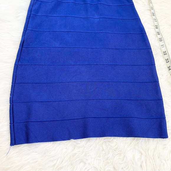 BEBE Blue Banadge Dress - Picture 7 of 8